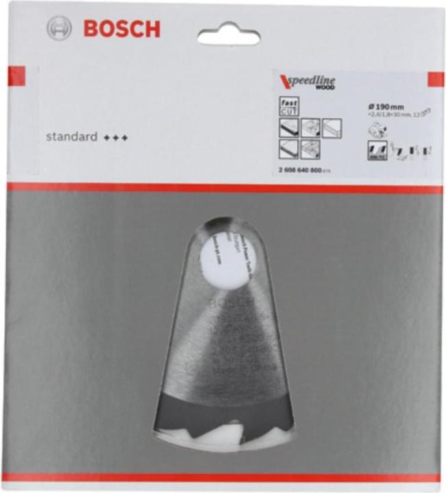 Produktbild Bosch Professional Zubehör PRO Wood Kreissägeblatt, 190 x 2.4 x 30 mm