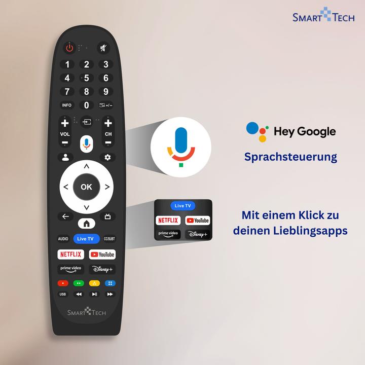 Immagine prodotto Smart Tech 43" Google TV QLED (43QG06V) (43", QLED, 4K)
