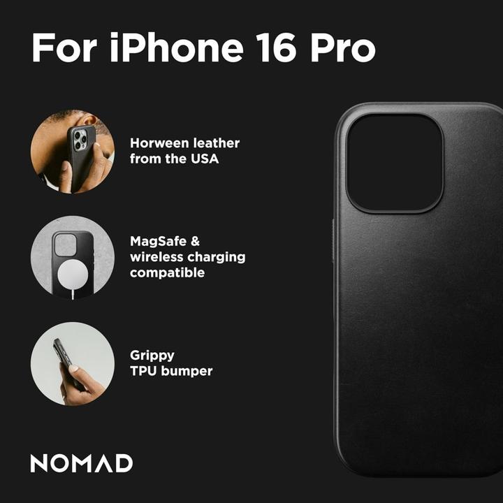 Immagine prodotto Nomad Custodia per iPhone 16 Pro compatibile con MagSafe (Apple iPhone 16 Pro)