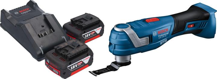Produktbild Bosch Professional GOP 18V-34 Professional Akku Multi Cutter 18 V Starlock Plus + 2x Akku 5,0 Ah + Ladegerät (Multifunktionswerkzeug)