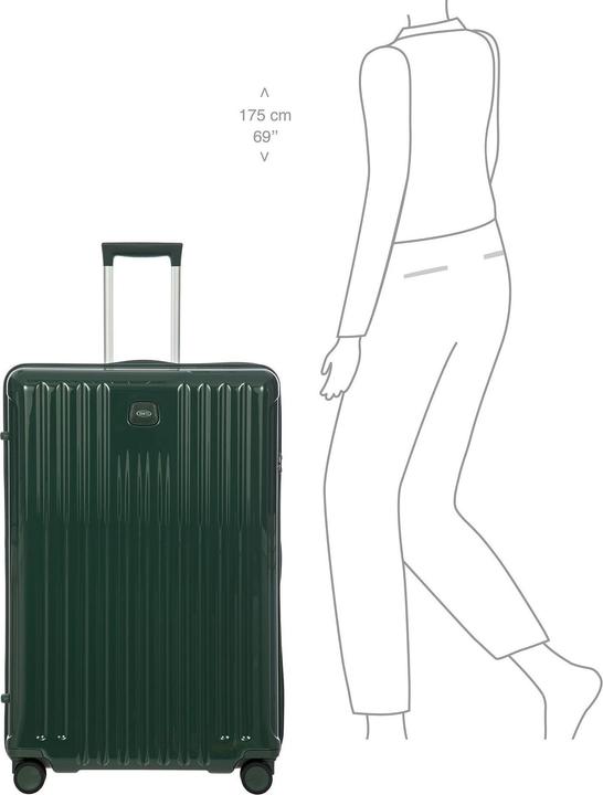 Actual product image Brics Positano 4-wheel trolley 82 cm with expansion fold (149 l)