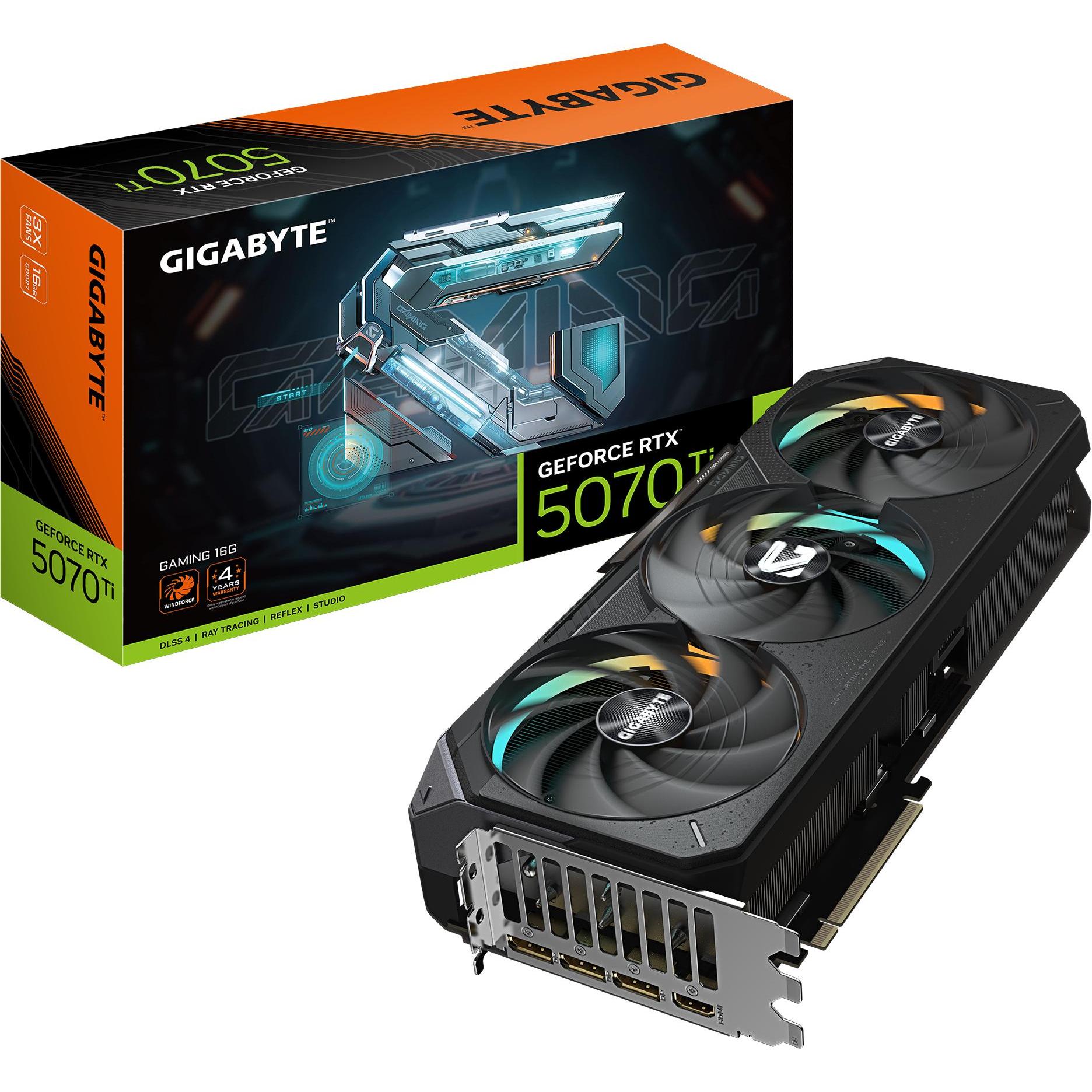 Gigabyte RTX5070 TI Gaming 16GB GDDR7 HDMI 3xDP (16 GB), Grafikkarte