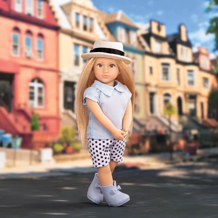 Produktbild Lori Puppe Eliza mit Auto & Wohnwagen