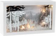 Immagine prodotto IKO Cornice con motivo invernale e luce h = 15 cm b =