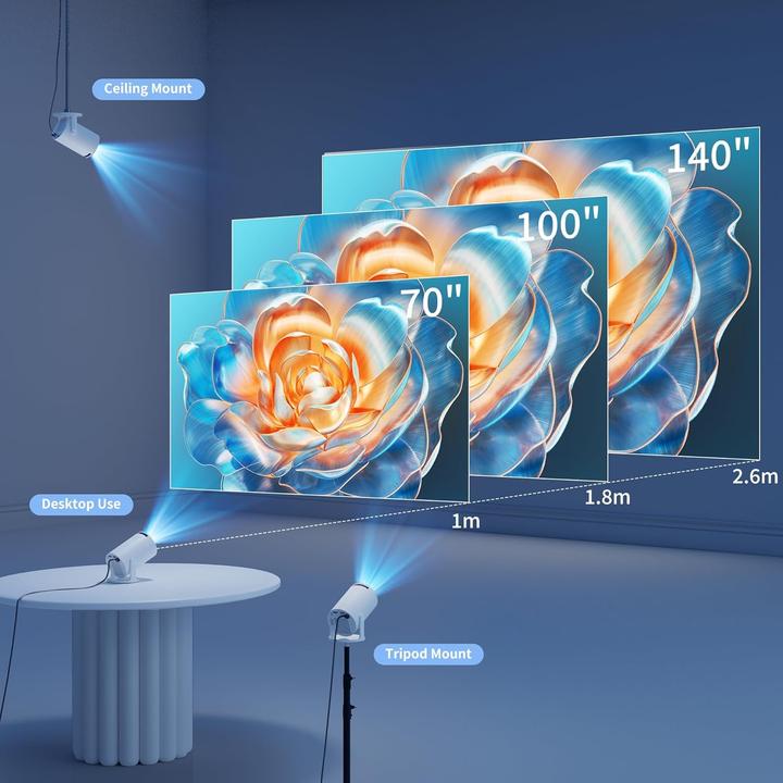 Actual product image Yoton Mini projector Yoton Y4 (Full HD, 9000 lm)