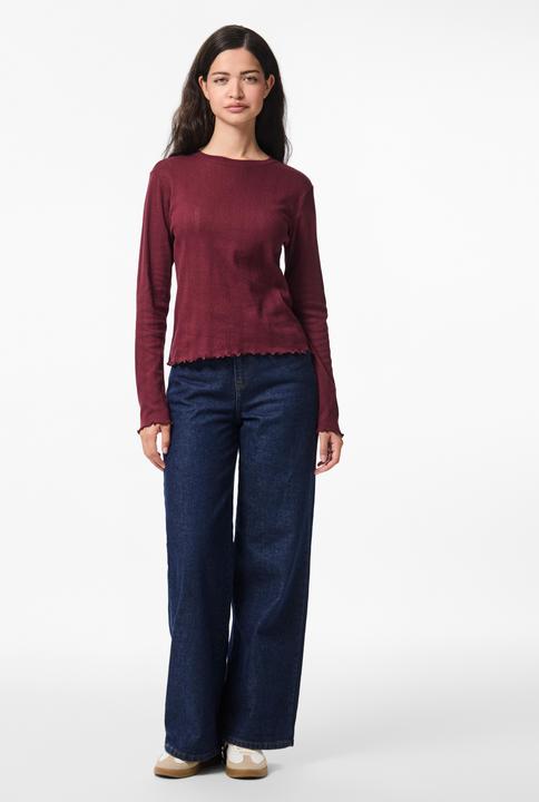 Produktbild Pieces Pcmarie Ls O-Neck Poin Top Jrs Noos Bc (XXL)