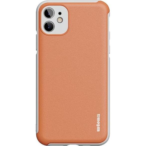 MU Style Macaron Series Plastik Hülle (Apple iPhone 12 mini), Smartphone Hülle, Orange