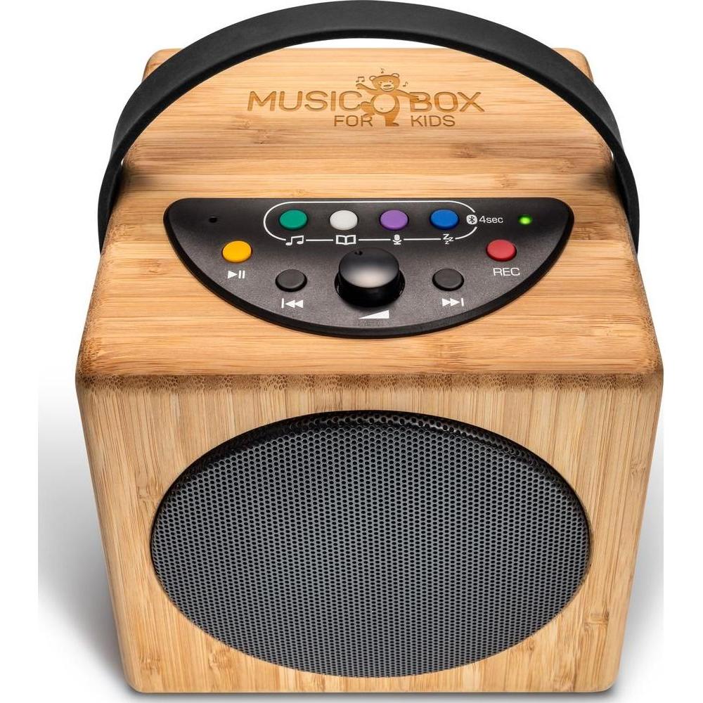 Thumbnail - Wavemaster KidzAudio Music Box (8 h, Akkubetrieb), Bluetooth Lautsprecher, Braun