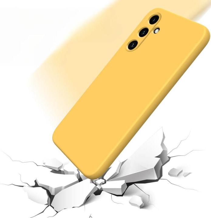 Image du produit Cover-Discount Galaxy A55 - Housse en caoutchouc silicone jaune (Samsung Galaxy A55)