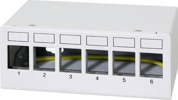 Actual product image LogiLink Patch Panel 6 Port mit 6 Cat.6A Keystone Modulen