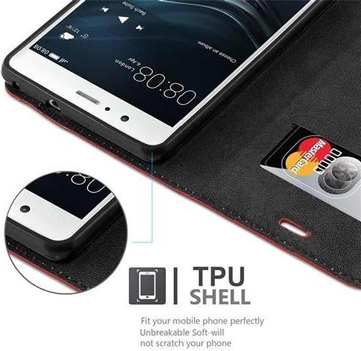 Actual product image Cadorabo Book Invisible Magnet Cover (Huawei P9 Lite)