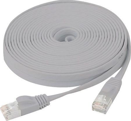 Produktbild Générique Cat6 RJ45 Flat patch cable U/FTP snagless grey - 3 m (CAT6, 3 m)