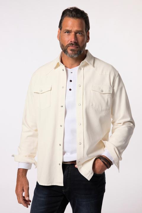 Produktbild JP1880 JP 1880 Jeanshemd, Langarm, Kentkragen, Modern Fit (8XL)