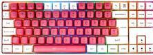 Produktbild Gamiac TKL90G Gaming Tastatur, Kailh Blue Switches, RGB - weiss/rot (DE, Kabelgebunden)