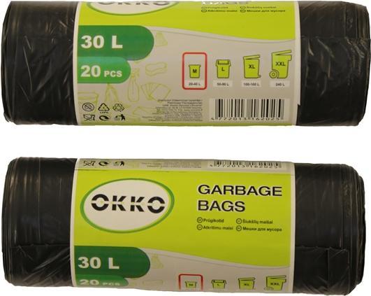 Actual product image Okko GARBAGE BAGS 30L 20PCS (20x, 30 l)
