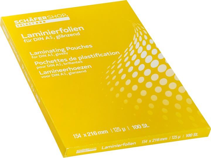 Produktbild Schäfer Shop Laminierfolien (A5, 100 Stück, 125 µm)