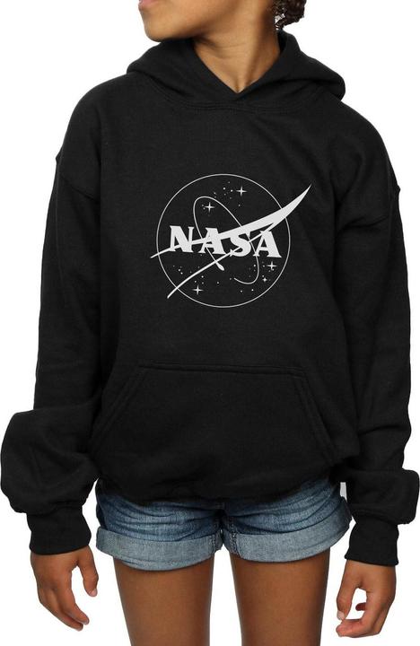 Produktbild Nasa Classic Insignia Logo Monochrome Kapuzenpullover Mädchen (152, 158)