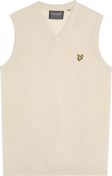Produktbild Lyle and Scott Strickweste mit V-Ausschnitt aus Merinowolle (XXL)