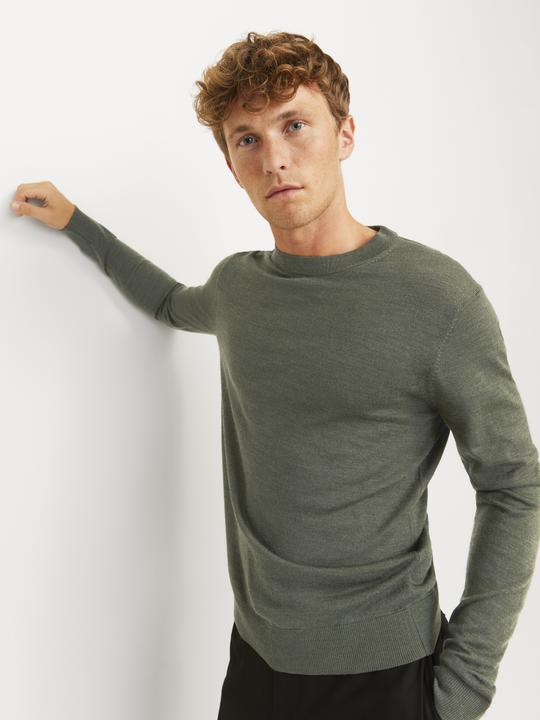 Produktbild Jack & Jones Einfarbig Strickpullover mit Rundhals Strickpullover mit Rundhals (XS)