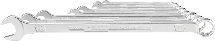 Produktbild HAZET Ring-Maulschlüssel ∙ extra lang ∙ schlanke Bauform 600LG/8 ∙ Aussen Doppel-Sechskant-Tractions… (32 mm, 19 mm, 24 mm, 14 mm, 10 mm, 27 mm, 17 mm, 13 mm)