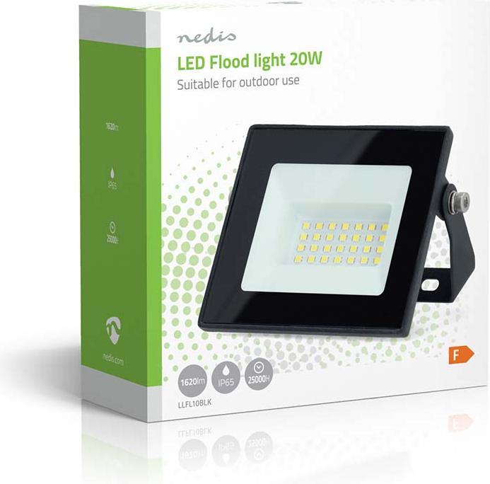 Image du produit Nedis Projecteur à LED - 4000 K - flux lumineux nominal : 1620 lm - 20 kWh - IP65-1.00 m - Classe (1620 lm, IP65)