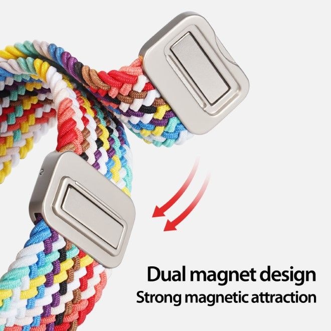Image du produit Dux Ducis Mixture Pro Bracelet Apple Watch 38mm/40mm/41mm - Arc-en-ciel (38 mm, 40 mm, 41 mm, Nylon, Apple Watch Series 2, Apple Watch Series 1, Apple Watch Series 3, Apple Watch Series 4, Apple Watch Series 5, Apple Watch Series 6, Apple Watch Series 7, Apple Watch Series 8, Apple Watch Series 9, Apple Watch SE)