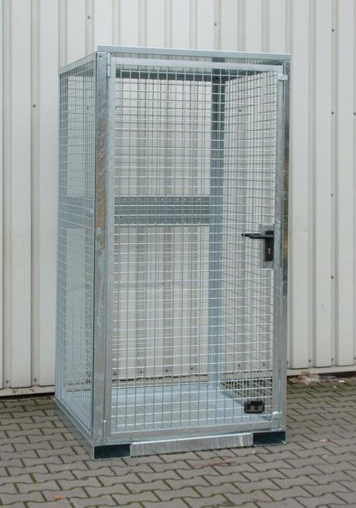 Produktbild eurokraft pro Gasflaschencontainer, montiert