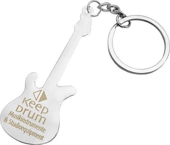 Produktbild keepdrum Schlüsselanhänger E-Gitarre in schwarz