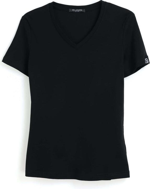 Actual product image Bellemere T-Shirt Grand V-Neck Cotton T-Shirt 160G (L)