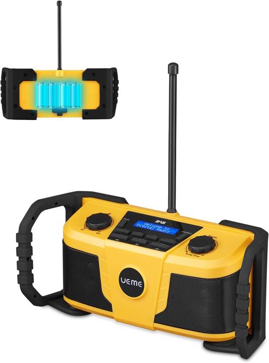 Actual product image Ueme Baustellenradio mit DAB+ und Bluetooth (DAB+, Bluetooth)