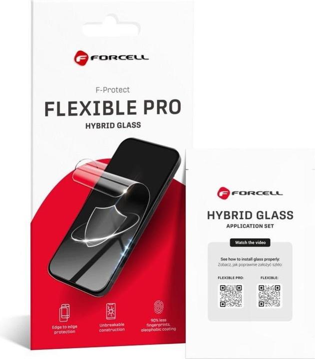 Actual product image Forcell Protective glass Flexible Nano Glass 5D for iPhone 13 Pro Max/14 Plus black (1 pcs., Apple iPhone 13 Pro Max, Apple iPhone 14 Plus)