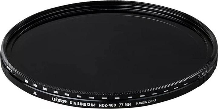 Image du produit Dörr Filtre gris Digiline Slim Variable ND2-400 - 77 mm (77 mm, Filtre gris neutre, 77 mm)