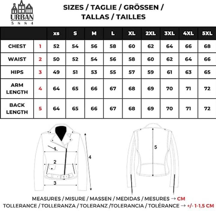 Actual product image Urban 5884 Perfecto Leather Jacket (XL)