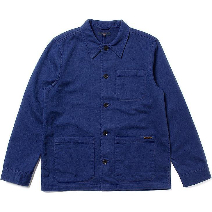 Nudie Jeans, Herren, Hemd, Overshirt BARNEY, Blau, (M)