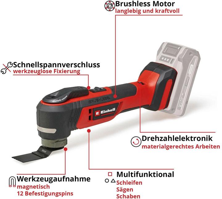 Productafbeelding Einhell TP-MG 18 Li BL-Solo (Multifunctioneel gereedschap)