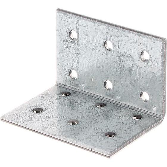 Alberts, Baubeschläge + Holzverbinder, Lochplattenwinkel 40 x 40 x 60 mm, sendzimirverzinkt, 1 Stck (Lochplattenwinkel, ...