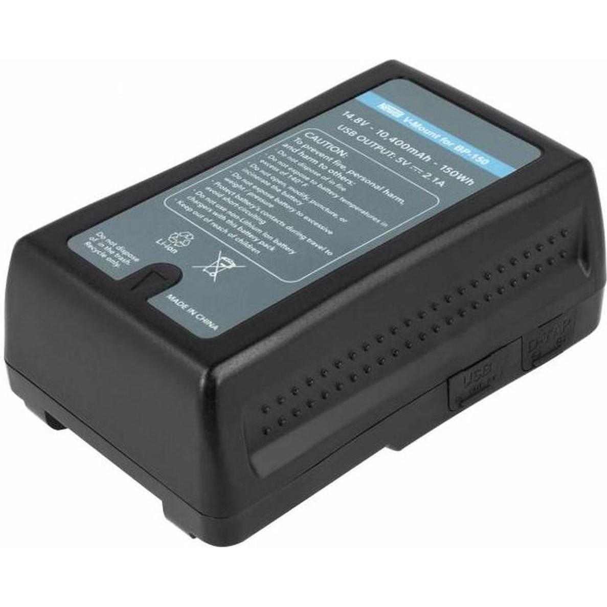 Newell Batteria BP-150WS con attacco a V (Batteria della fotocamera), Alimentatore fotocamera, Nero