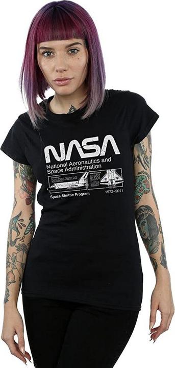 Immagine prodotto Nasa Maglietta da donna/ragazzo in cotone con lo Space Shuttle classico (M)