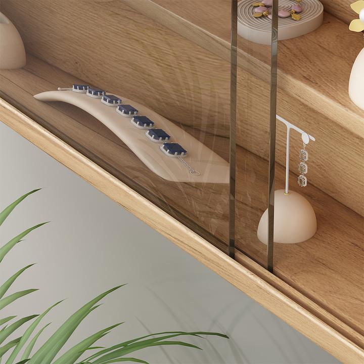 Actual product image Vicco Wandvitrine Clario, Sonoma, mit 4 Einlegeböden