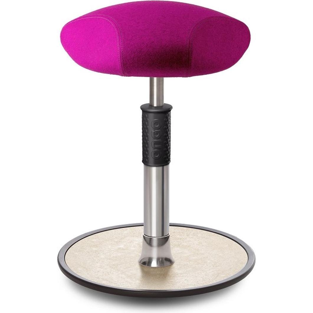 Ongo, Bürostuhl, Sitz- Stehhocker Free Regular Triangel kvadrat Divina Mel. Pink Chrom /creme