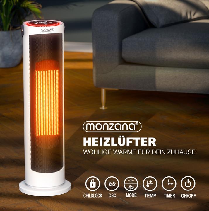 Actual product image Monzana Fan heater (2000 W)