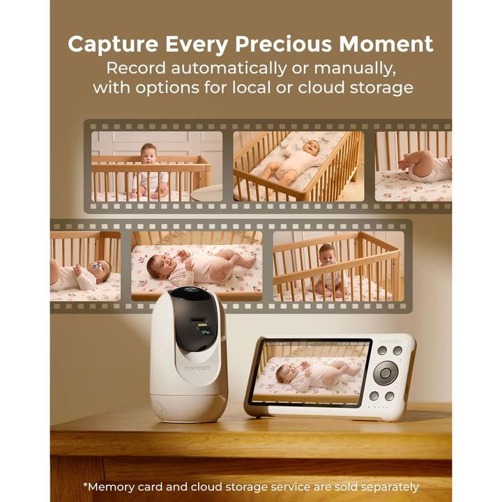 Actual product image Momcozy Baby Monitor (Baby Monitor Audio, Video & Audio, 300 m)