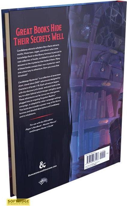 Immagine prodotto Dungeons & Dragons - 5a Edizione - I misteri di Candlekeep (WTCC9278) (Inglese)