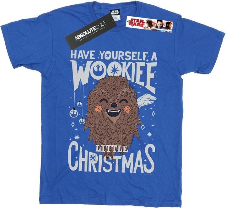 Actual product image Star Wars Boys Wookiee Little Christmas T-Shirt (128)