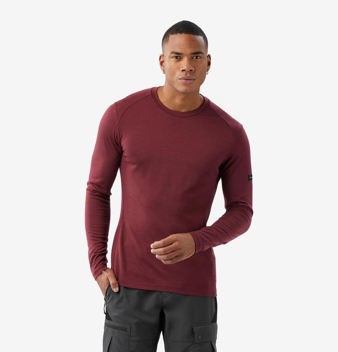 Actual product image Simond Men's Long-sleeve 100% Merino Wool T-shirt - MT500 (L)
