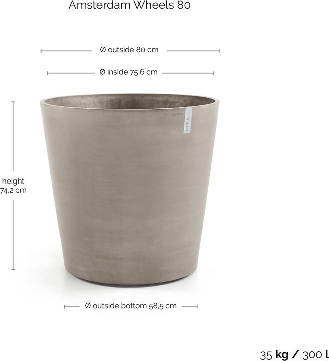 Immagine prodotto Ecopots Ruote di Amsterdam (80 x 72 cm)