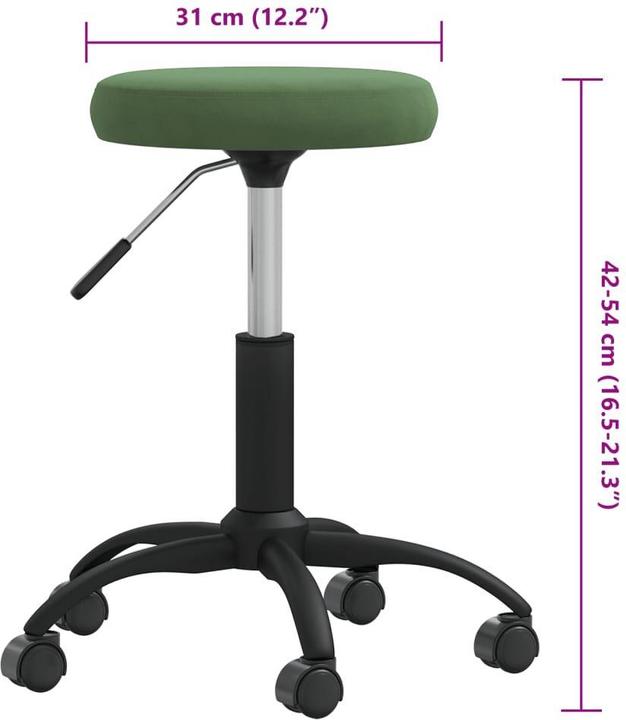 Produktbild vidaXL Massagehocker (42 - 54 cm)
