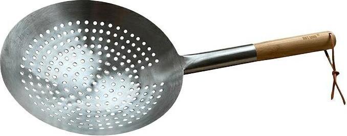 Actual product image Hot Wok L 53 cm - Rustfrit stål/bamboo - Sølvfarvet/nature