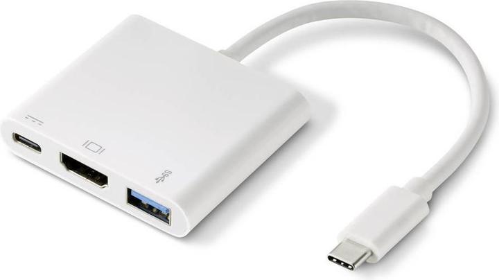 Renkforce RF-4366444 Schnittstellen-Hub USB 3.2 Gen 1 (3.1 Gen 1) Type-C Weiss (USB-C, 3 Ports)