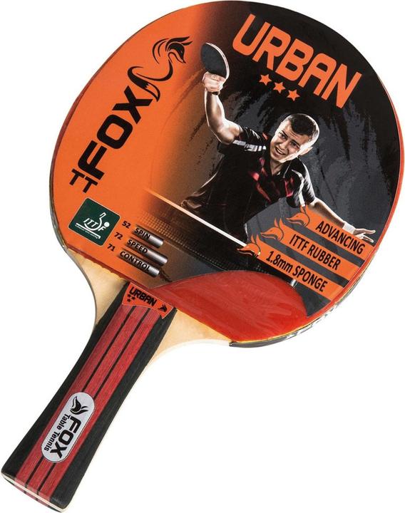 Actual product image Fox TT Urban 3 Star table tennis racket